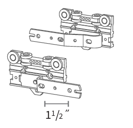 Overlap Master Carrier for Pinch Pleat (CS / CM Track)