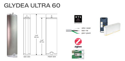 Somfy Glydea 60 Ultra Hardwired Drapery Motor 120v 1003160