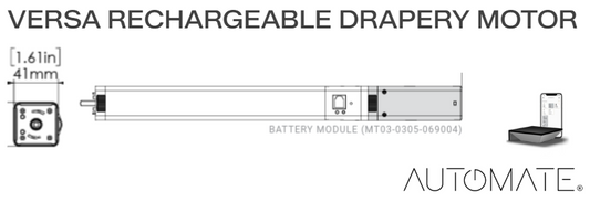 Rollease Versa Rechargeable Drapery Motor