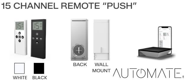Rollease Push Pro Handheld Remote