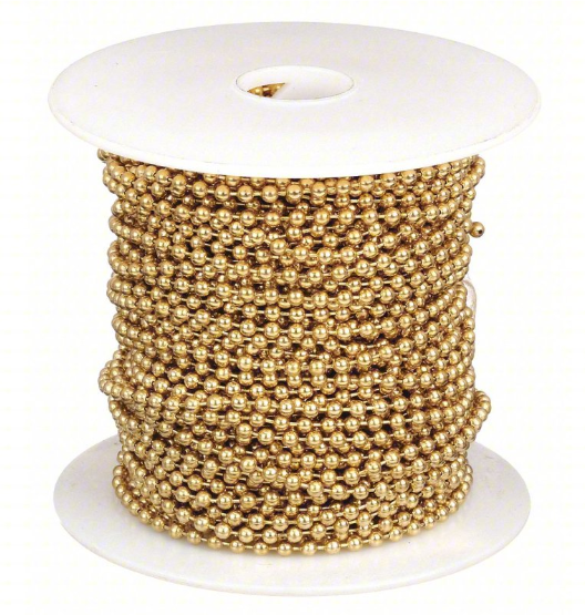 Yellow Brass Chain 500' roll
